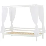 Hoppekids Himmelbett ECO Dream 90 x 200 cm Kiefer massiv weiß