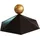 Karibu Pavillonhaube 1 Stück 0,19 x 0,21 x 0,10 m Schwarz