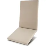 Beautissu Hochlehner Auflage 120 x 50 cm beige 1 St.