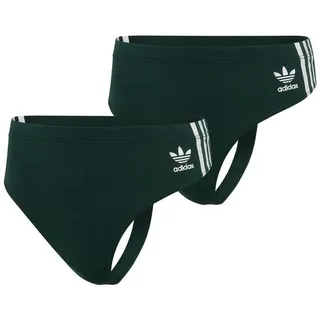 adidas Originals String Originals Smart Cotton (2-St) Unterhose Unterwäsche Tanga String grün XS