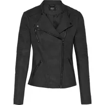 Only Kunstlederjacke in Black | Gr.: 34