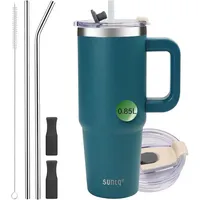 Luxuskollektion 30oz Tumbler mit Griff, Vakuum Isolierte Wasserflasche, Edelstahl