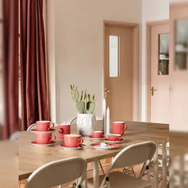 SELTMANN WEIDEN Teetasse mit Untertasse 0,14 l Flamingo Red 6 St.