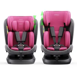 XOMAX 946i Kindersitz drehbar 360° mit ISOFIX, Liegefunktion I mitwachsend I 0-36 kg, 0-12 Jahre, Gruppe 0/1/2/3 I 5-Punkt-Gurt und 3-Punkt-Gurt I Bezug abnehmbar, waschbar I ECE R129