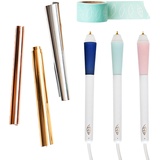 We R Memory Keepers Foil Quill Freestyle All in One Kit, Starterkit mit 3 USB-Stiften mit verschiedenen Spitzen, 3 Folienrollen und Klebeband zum Karten gestalten, Scrapbooking und Journaling