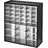 Stanley Kleinteilemagazin Kunststoff 36,7 x 43,5 x 15,5 cm schwarz/transparent 39 Schubladen
