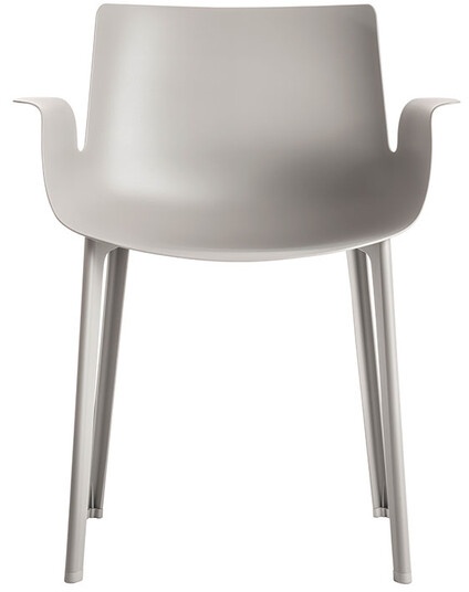 Kartell Armlehnstuhl Piuma grau, Designer Piero Lissoni, 77x62x54 cm