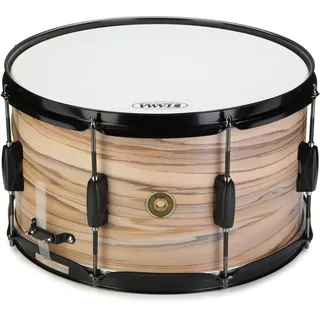 Tama WP148BK-NZW Snare Drum - 8" x 14" - Natural Zebra Wood