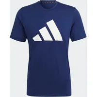 Adidas Train Essentials Feelready Logo Training T-Shirt Dark Blue / White 3XLT