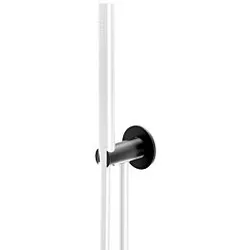 Steinberg Serie 100 Wandbrausehalter 1001667S mit integriertem Wandanschlussbogen, Matt Black