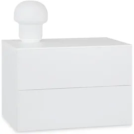 CARO-Möbel Nachtschrank ANNI 42 x 29 x 30 cm Weiß