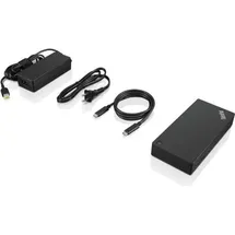 Lenovo 03X7609, Verkabelt, USB 3.2 Gen 2 (3.1 Gen 2) Type-A, 3,5 mm, Schwarz,
