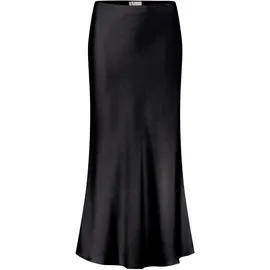 Vera Mont Satinrock wadenlang in schwarz, 38