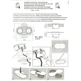 THEBO Einbausteckdose 2-fach Weiß