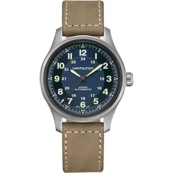 Hamilton H70545540 Herrenuhr Automatik Khaki Field Titanium Auto Blau