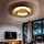 just light. Deckenlampe 1 x 6W drehbarer Leuchtring Blattgold