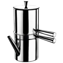 ILSA S.R.L. Neapolitanische Induktionskaffeemaschine 6 Tassen Edelstahl