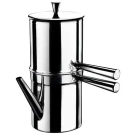 ILSA S.R.L. Neapolitanische Induktionskaffeemaschine 6 Tassen Edelstahl