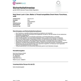 NUKI Smart Lock 4. Generation weiß + Keypad 2