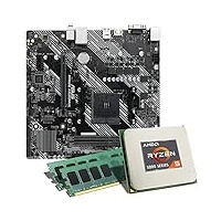 AMD Ryzen 5 5600G / ASUS Prime A520M-K Mainboard Bundle / 32GB | CSL PC Aufrüstkit | AMD Ryzen 5 5600G 6X 3900 MHz, 32GB DDR4-RAM, GigLAN, M.2 Port, USB 3.2 Gen1 | Aufrüstset | PC Tuning Kit