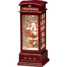 Konstsmide LED Telefonzelle mit Weihnachtsmann Höhe: 25 cm