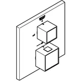 Grohe Grohtherm Cube Thermostat-Wannenbatterie mit integrierter 2-Wege-Umstellung,