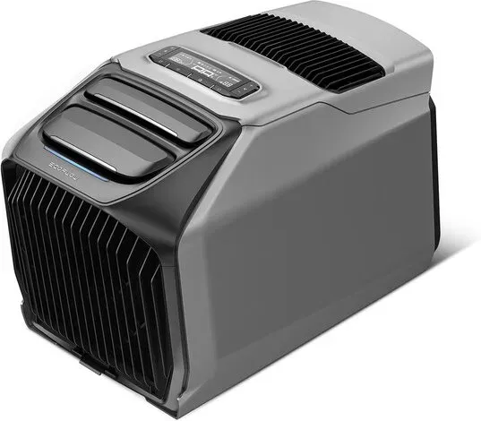 ECOFLOW WAVE 3 Tragbare Klimaanlage, 1800 W/6100 BTU Kühlen, 2000 W/6800 BTU Heizen, 1000 W Schnellladen (75 Min.), 8 Std. Akkulaufzeit, App-Steuerung, Mobile Klimaanlage für Camping, Wohnmobile, SUVs