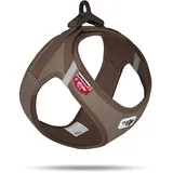 Curli Clasp Vest Hundegeschirr Braun 3XS