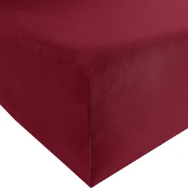 BASSETTI Spannbettlaken Jersey-Baumwolle-Elasthan 90 x 190 - 100 x 220 cm rot