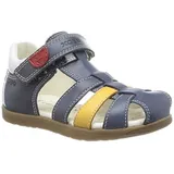 GEOX B MACCHIA Boy Sandal, Navy/DK Yellow, 24 EU