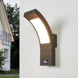 LUCANDE Sensor-Außenwandleuchte Juvia mit LEDs