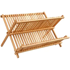 5five simply smart Geschirrständer Abtropfgestell 42 x 33,5 x 25,5 cm braun