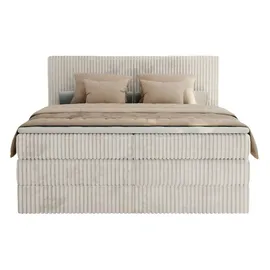MKS Meble Tiliano King 180 x 200 cm H4 Beige