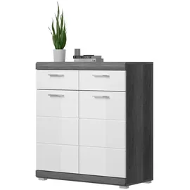 xonox home Scout 90 x 96 x 37 cm hochglanz weiß / weiß