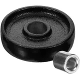 BESTYASH Wagenheberrad Universal-Wagenheber Zauberer Rad für Wagenheber Rolle Jack Reparaturversorgung Professionelles Lagerrad stabiles Lagerrad Buchse liefern Eisen Black