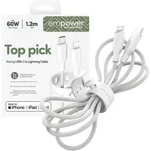 Panzer Glass USB-C auf Lightning Adapter 1,2 m Weiß