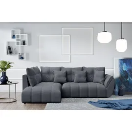 ax living Eckcouch Grau 2-Sitzer