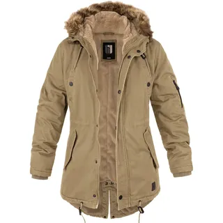 bw-online-shop Ladies Fishtail Winterparka mit Futter camel - XL - XL