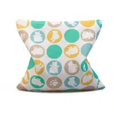 Grünspecht Naturprodukte GRÜNSPECHT Bio-Traubenkern-Kissen 12x12 cm, Animal dots, GOTS