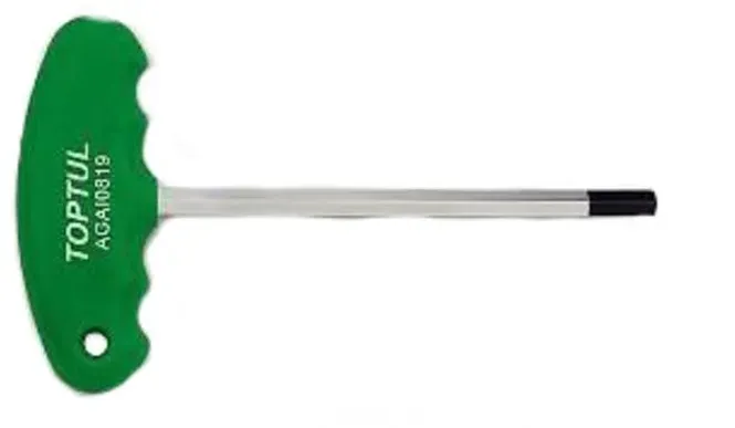 Zeskant stiftsleutel HEX TOPTUL 10 mm T-Griff
