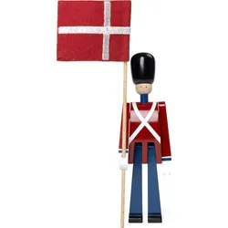 Kay Bojesen Bearer Kleine Figur 18,5 cm Soldat mit Flagge