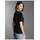 TRIGEMA Damen, T-Shirt DELUXE mit Kristallsteinen", Gr. M, schwarz, (schwarz 008) - M