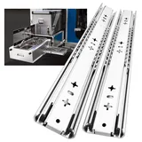 AOLISHENG 1 Paar (2 Stück) Schwerlast schubladenschienen vollauszug 850 mm 80 Kg Tragkraft Schubladenschiene Schwerlast Teleskopschiene Ohne Schloss