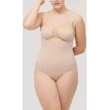 Ysabel Mora Shaping-Body YSABEL MORA, Damen, Gr. M, N-Gr, beige, Single Jersey, Obermaterial: 86% Baumwolle, 14% Elasthan, eng, Bodys, mittlerer Form-Effekt, atmungsaktiv, Baumwollmix, elastisch