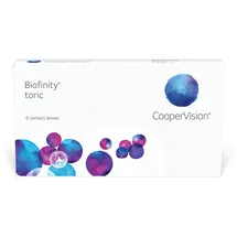 CooperVision Biofinity Toric 6 St. / 8.70 BC / 14.50 DIA / -6.00 DPT / -1.25 CYL / 180° AX