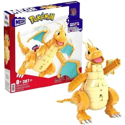 Mattel HKT25 - Mega - Pokémon - Dragoran Bauset mit 388 Teilen
