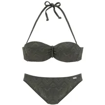 Buffalo Bügel-Bandeau-Bikini Damen Grün 38 Cup D