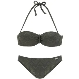 Buffalo Bügel-Bandeau-Bikini Damen Grün 38 Cup D