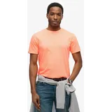 Superdry Classic Essential Kurzarm-T-Shirt Washed Dry Fluro Orange L