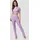rayshyne Damen Freizeitanzug 2-tlg., Femininer Lounge Zweiteiler Hose & Wickeltop RS22